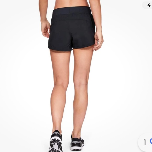 Under Armour Womens Launch Stretch Woven Shorts Black Size L MSRP $35 - Picture 3 of 8